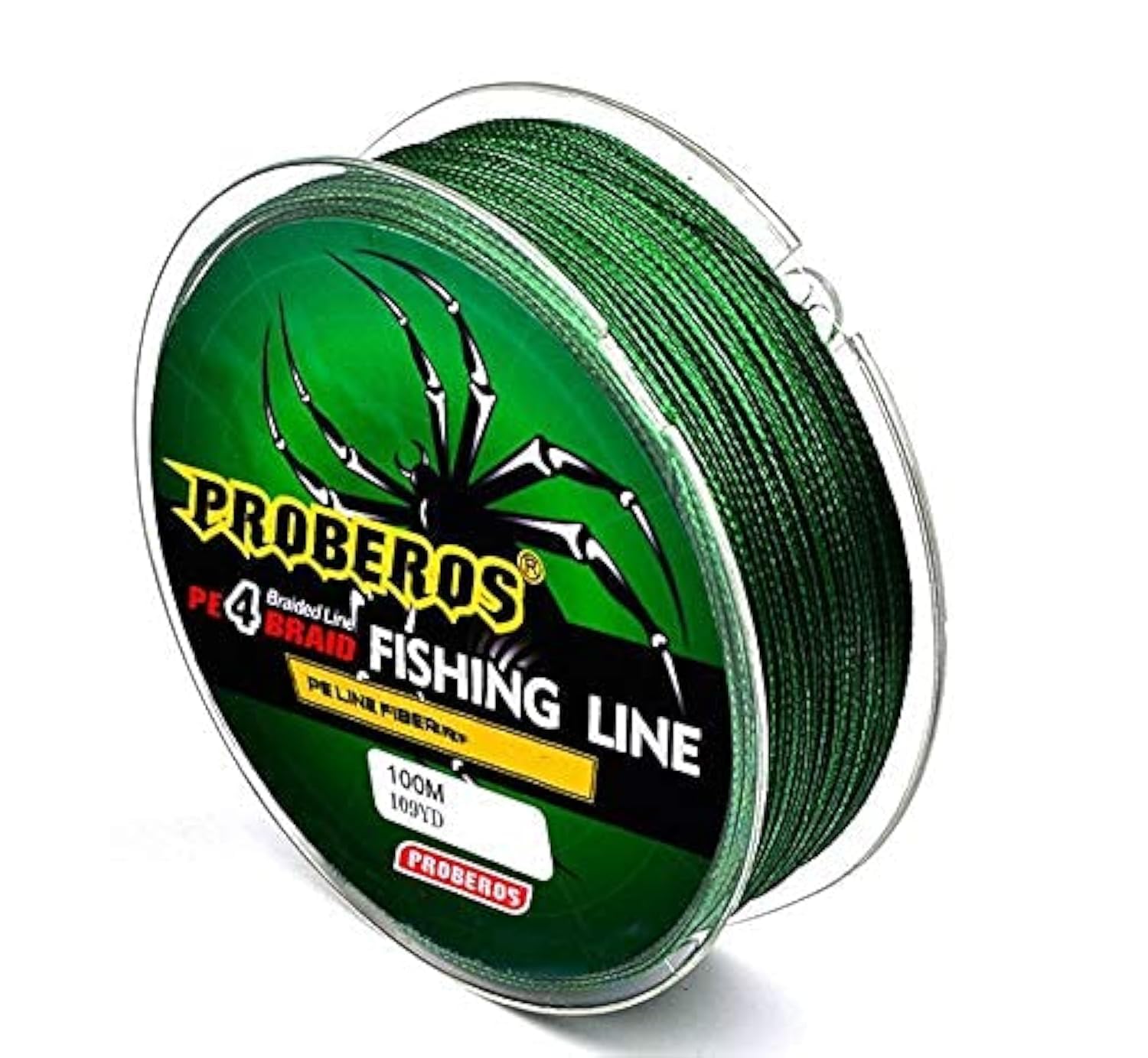 Proberos Strong Durable 0.45mm 70LB 100M PE 4 Strands Monofilament Braided Fishing Line Angling Accessory (Green, Max Tension 31.7KG) Proberos Strong Durable 0.45mm 70LB 100M PE 4 Strands Monofilament Braided Fishing Line Angling Accessory (Green, Max Tension 31.7KG)